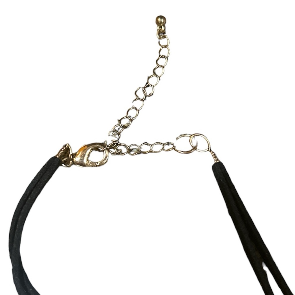 4/$20 Necklace: Gold plated with suede necklace - Picture 3 of 4